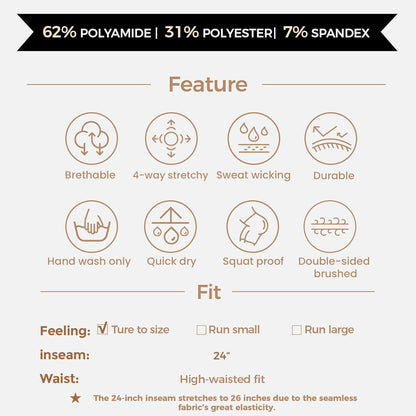 Women'S High Waist Workout Gym Vital Seamless Leggings Yoga Pants